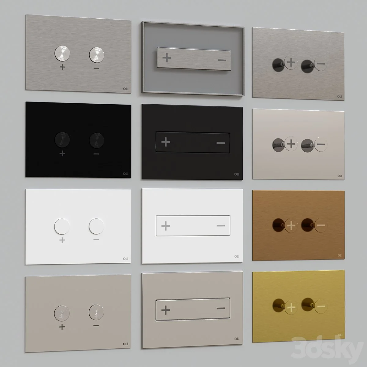 OLi Blink Trumpet Oceania flush plates